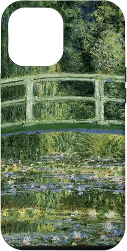 Vista 26 de Monets - Carcasa para iPhone 17 con diseño de lirios de agua y puente japonés