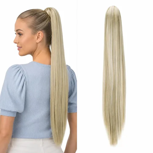 Vista 17 de PRETTYSHOP - Extensión de pelo largo y liso, resistente al calor