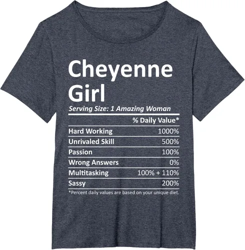 Vista 35 de CHEYENNE GIRL WY WYOMING - Camiseta divertida de regalo de City Home Roots USA, Negro, S