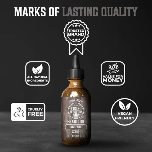Vista 8 de Viking Revolution Acondicionador definitivo para el aseo de la barba de los hombres, suaviza, suaviza y alivia la picazón de la barba, contiene