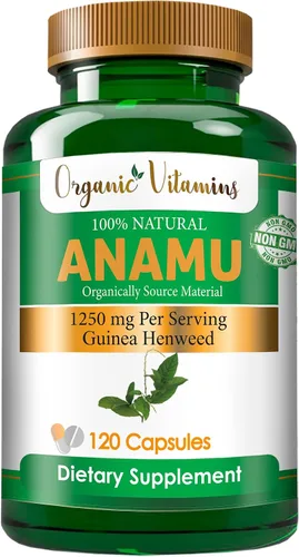 Vista 4 de Vitaminas Orgánicas Anamu 1250mg 100% Cultivado Orgánicamente 120 Cápsulas Petiveria Allicea