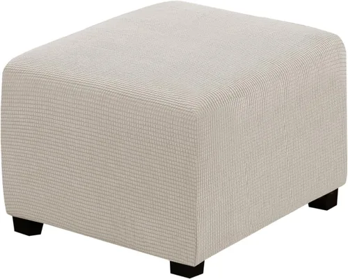 Vista 87 de H.VERSAILTEX Funda Deslizable para Otomana Rectangular Ajuste de Longitud 29"-34" Reposapiés Fundas Deslizables para Sofá Funda para Taburete