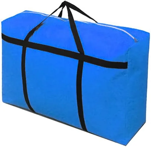 Vista 8 de Bolsa de almacenamiento extra grande, impermeable, resistente, Oxford, organizador de equipaje de viaje, plegable, bolsa de lavandería, bolsa