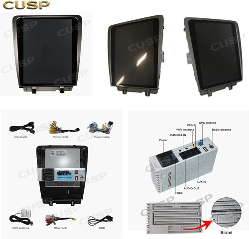 Vista 3 de CUSP Radio estéreo de coche GPS para Ford Mustang 2010-2014 coche PX3 Quad Core 2G+32G AUTO A/C y A/C manual