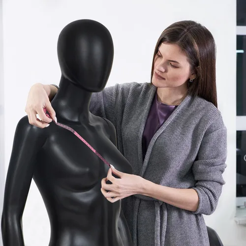 Vista 6 de Kinfant Maniquí de cuerpo completo femenino – Soporte de maniquí desmontable de 6 pies con base de metal, modelo de vestido ajustable para tienda