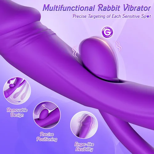 Vista 3 de Juguetes sexuales vibradores de punto G para mujeres, consolador realista 3 en 1, juguete para adultos con 10 modos de vibración y enchufe anal