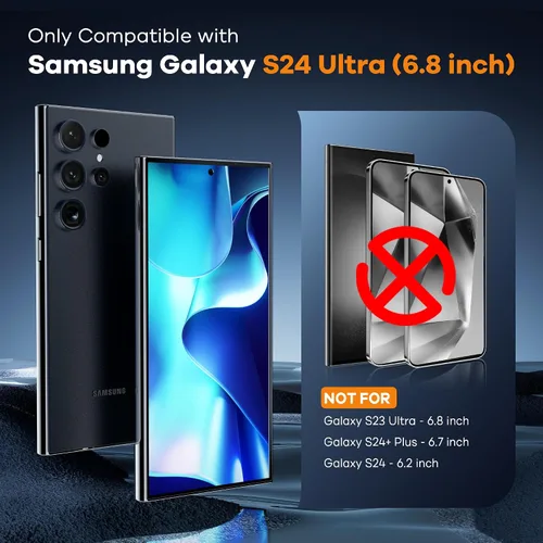 Vista 2 de FANGTIAN [4-Pack] para Samsung Galaxy S24 Ultra Protector de Pantalla [No de Vidrio] - Película para Protector de Pantalla S24 Ultra