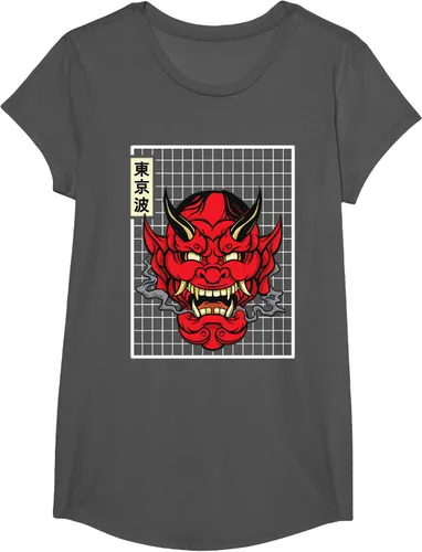 Vista 36 de Máscara japonesa de Demon Hannya Oni con máscara japonesa, Negro