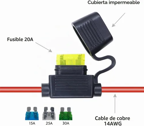 Vista 4 de 14AWG batería cocodrilo clip a cable conector solar