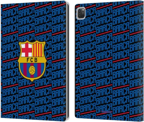 Vista 8 de Head Case Designs Funda de cuero con licencia oficial del FC Barcelona Barca Crest Pattern compatible con Apple iPad Air 2020/2022