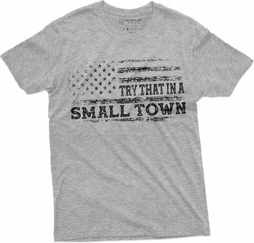 Vista 5 de Camiseta patriótica de Estados Unidos con la bandera de Estados Unidos con la bandera de Estados Unidos para hombre