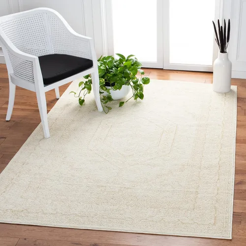 Vista 67 de SAFAVIEH ADR108B - Tapete de la colección Adirondack, 2 pies 1 pulgada x 6 pies, marfil y plateado, diseño de medallón oriental, no desprende