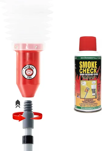 Vista 7 de Nuevo y mejorado fumar PRO - Detector de humo/probador de alarma de incendio + 1 lata de humo
