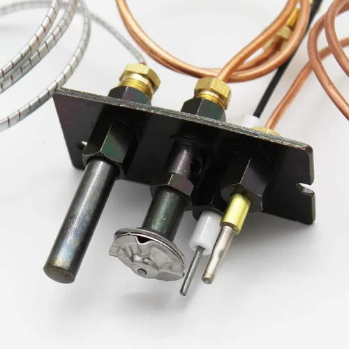 Vista 2 de MENSI Conjunto piloto de gas natural de propano compatible con HHT, pieza de ensamblaje piloto Majestic 10002265,10002264 para chimeneas y freidora
