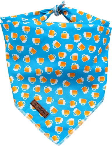 Vista 17 de MR. CHUBBYFACE Pañuelos azules con rayas para perros, reversibles, baberos triangulares, bufanda, accesorios para perros, gatos, mascotas
