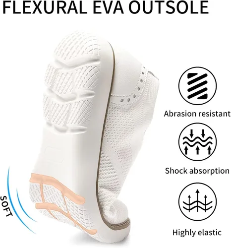 Vista 4 de RYIKA Zapatos deportivos casuales para hombre, cómodos, de punto, de malla, ligeros, transpirables, formales, Oxford, para negocios
