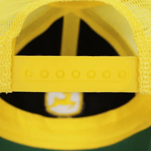 Vista 4 de John Deere Gorra de camionero de marca registrada para niños, Verde