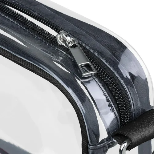 Vista 4 de FOCO NFL Womens NFL Team Logo Stripe Clear Crossbody Bag