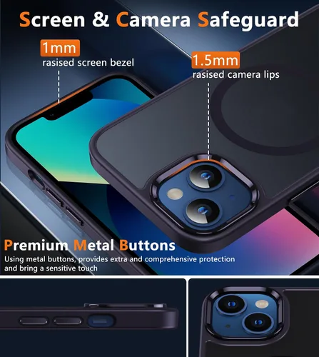 Vista 284 de FNTCASE Funda para Motorola Moto G-Stylus-5G-2025: Funda magnética translúcida mate a prueba de golpes para Moto G Stylus 2026, funda protectora