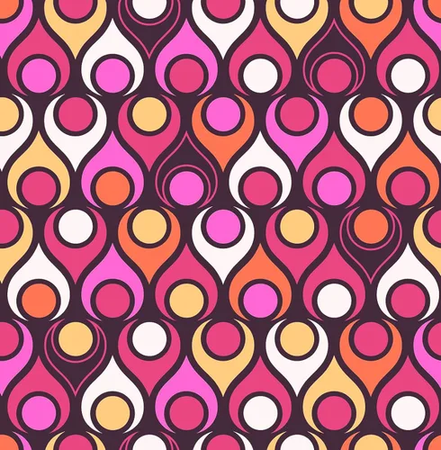 Vista 4 de Circle in Teardrop - Servilleta de cóctel moderna de mediados de siglo Barware retro Servilleta para bebidas para el día de la madre