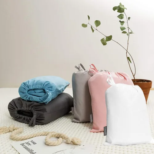 Vista 6 de Forro de saco de dormir 100% algodón con cremallera, sábana de viaje para adultos, para hoteles, camping, excursionistas, colchón, caravana, sofá