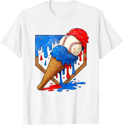 Vista 20 de Camiseta de béisbol desgastada para niños y jóvenes