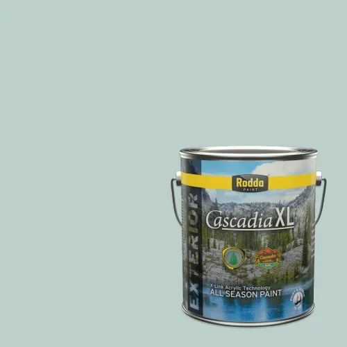 Vista 108 de Rodda Paint CASCADIA XL Pintura e imprimación satinada exterior en uno, cuarto de galón, Acapulco Dive