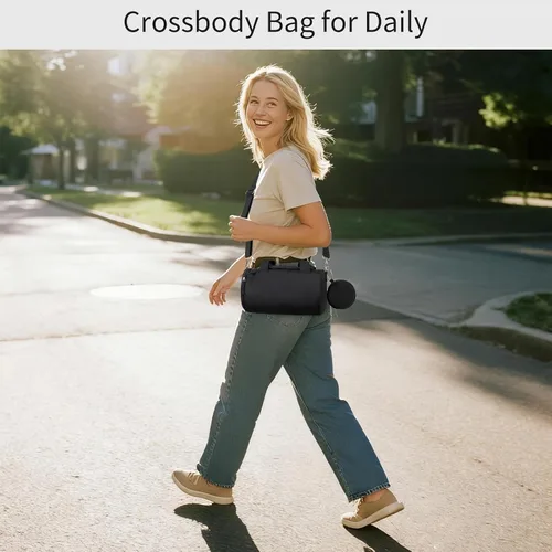 Vista 8 de Mini bolsa de gimnasio para mujeres y niñas, bonita bolsa de lona pequeña de 12 pulgadas con bolsillos multifuncionales, bolsas deportivas