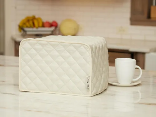 Vista 5 de Covermates Keepsakes - Funda para tostadora, protección contra el polvo, resistente a las manchas, funda lavable para electrodomésticos, color crema