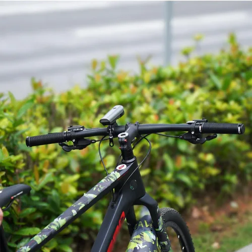 Vista 7 de Empuñaduras de bicicleta de montaña MTB Grips para bicicleta de montaña MTB BMX, negro