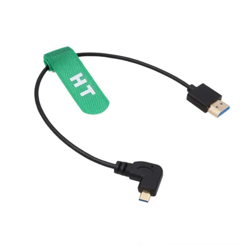 Vista 5 de Micro HDMI a HDMI 8K 4K 60p Negro trenzado en espiral 11.8 in Cable para Canon R8 R10 Sony A7C A7RIV ZV-1 S5 X-T4 Z50 Cámara ATOMOS Ninja V F5pro