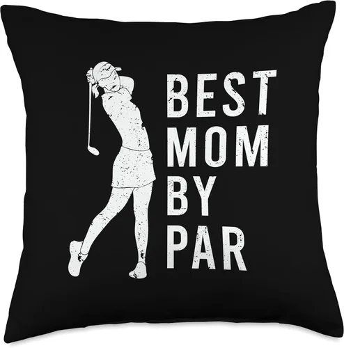 Vista 5 de Funny Best Mom By Par Tee Mom Mothers Day Best Par - Cojín retro divertido para el día de la madre, para amantes del golf, 16 x 16 pulgadas