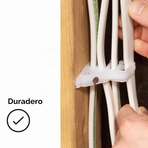 Vista 5 de 3M 80611237092 Apilador SI-1, enruta varios números de cables de manera organizada, blanco