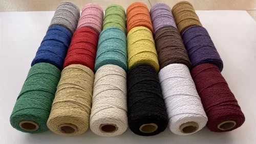 Vista 7 de FLIPPED (109 yardas/1.5 mm/35 colores opcionales) 109 cuerdas de macramé para manualidades, cuerda de algodón para macramé, cuerda de panadero