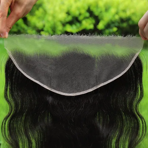 Vista 23 de BEEOS Frontal de Encaje HD de 13 x 4 pulgadas Solamente, cabello humano virgen lacio de color rubio 613, línea de cabello prearrancado de 0.10mm