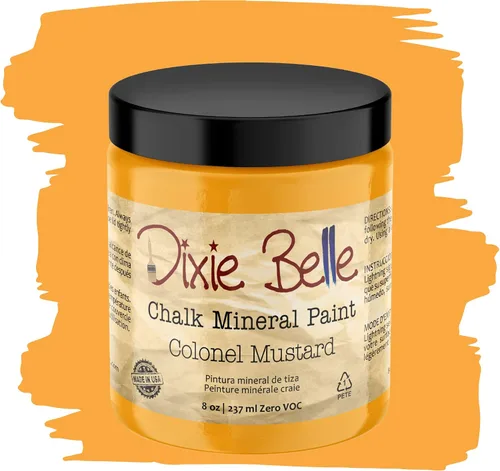 Vista 248 de Pintura para muebles con acabado de tiza Dixie Belle Paint Company - Amatista (4oz) - Pintura mineral de tiza chic púrpura profundo mate