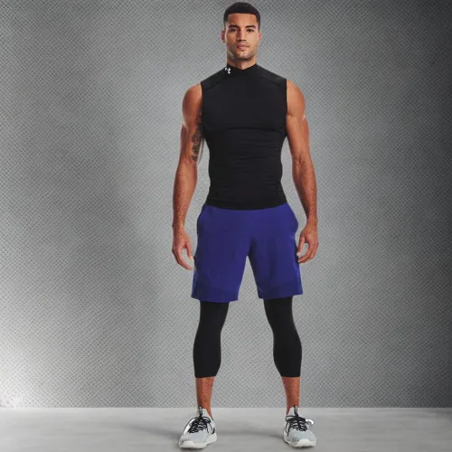 Vista 11 de Under Armour HeatGear Armour Compresión Mock Sin Mangas para Hombre