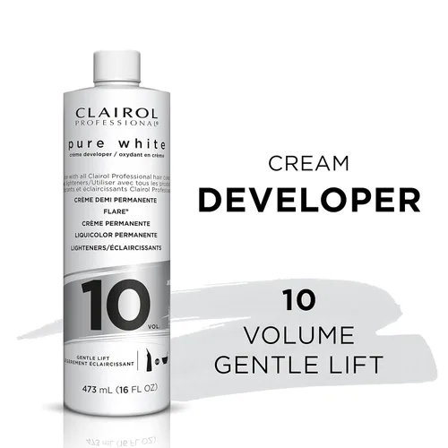 Vista 3 de Clairol Professional Pure White 10 Volume Hair Developers for Lightening & Gray Coverage