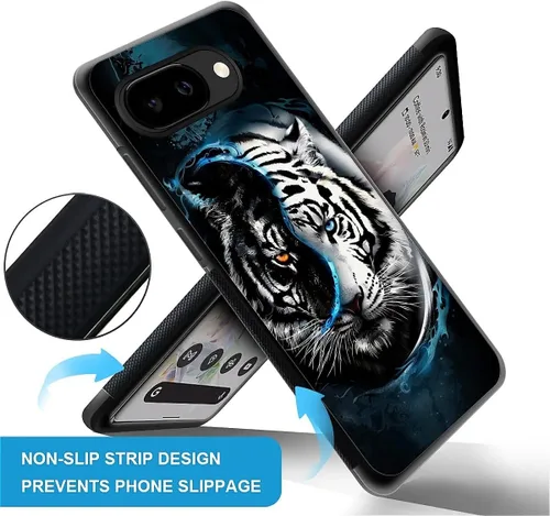 Vista 1892 de Compatible con Google Pixel 4A 5G Mobile Case Creative Acrylic Panel trasero Silicona Protección Grip especialmente diseñado para Google Pixel 4A 5G
