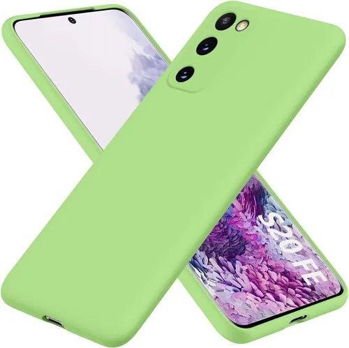 Vista 13 de Funda para Samsung Galaxy S20 FE 5G, funda de goma de gel de silicona líquida, cubierta de parachoques de teléfono que no se pone amarillenta, funda