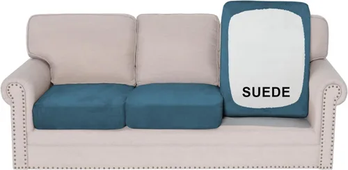 Vista 24 de H.VERSAILTEX Funda de asiento de gamuza elástica para sala de estar, fundas de sofá aptas para mascotas, fundas de sofá gruesas y suaves, lavables