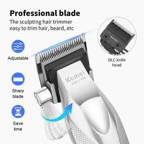 Vista 11 de Cortadora de pelo KEMEI para hombre