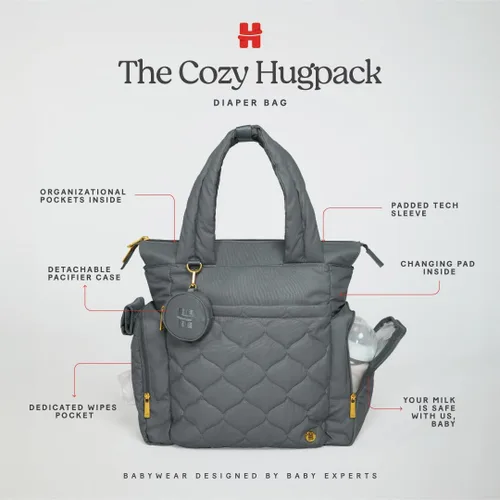 Vista 5 de HUGGIES unisex-adult Cozy Hugpack Tote Diaper Bag