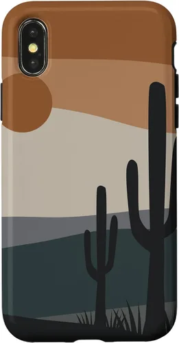 Vista 5 de Cute Desert Cactus Terracotta Southwestern Aesthetic Boho Case for iPhone 17
