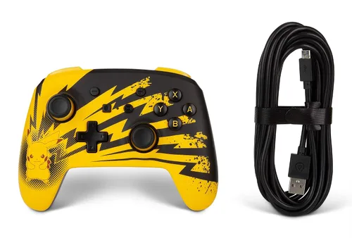 Vista 8 de PowerA Pokemon Enhanced Wired Controller for Nintendo Switch - Pikachu Lightning - Nintendo Switch