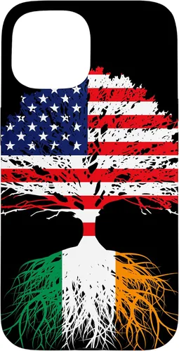 Vista 6 de iPhone 16 Ireland Born Irish Family Roots Irish American US Flag Gift Case