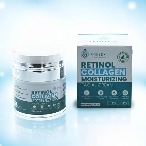 Vista 5 de Hidratante facial con retinol de colágeno, crema de retinol antienvejecimiento para la piel, crema hidratante facial para reducción de arrugas