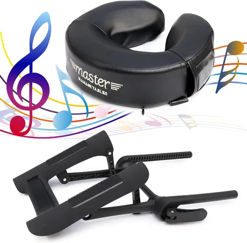 Vista 22 de Master Massage Universal MusicMaster - Juego de cojines redondos de media luna y mesa de masaje ajustable, juego de mesa de masaje/reposacabezas