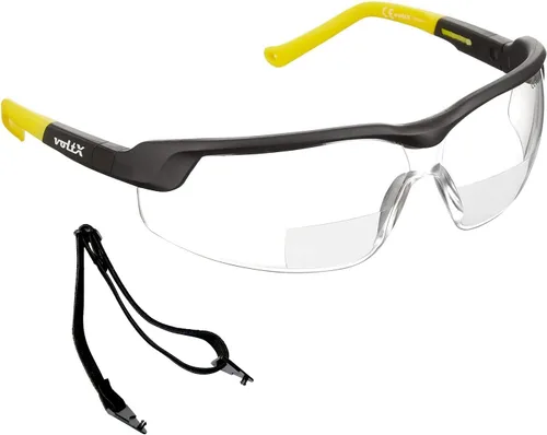 Vista 11 de voltX GT - Lentes de seguridad bifocales ajustables para lectura (lente marrón +1.0), ANSI Z87.1+ y CE EN166FT, revestimiento antiniebla, lente