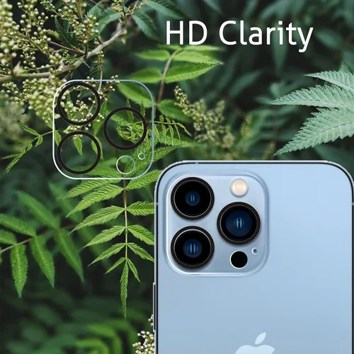 Vista 3 de Ailun - Protector de lente de cámara para iPhone 13 Pro y iPhone 13 Pro Max, vidrio templado, dureza 9H, ultra HD, antiarañazos, fácil de instalar